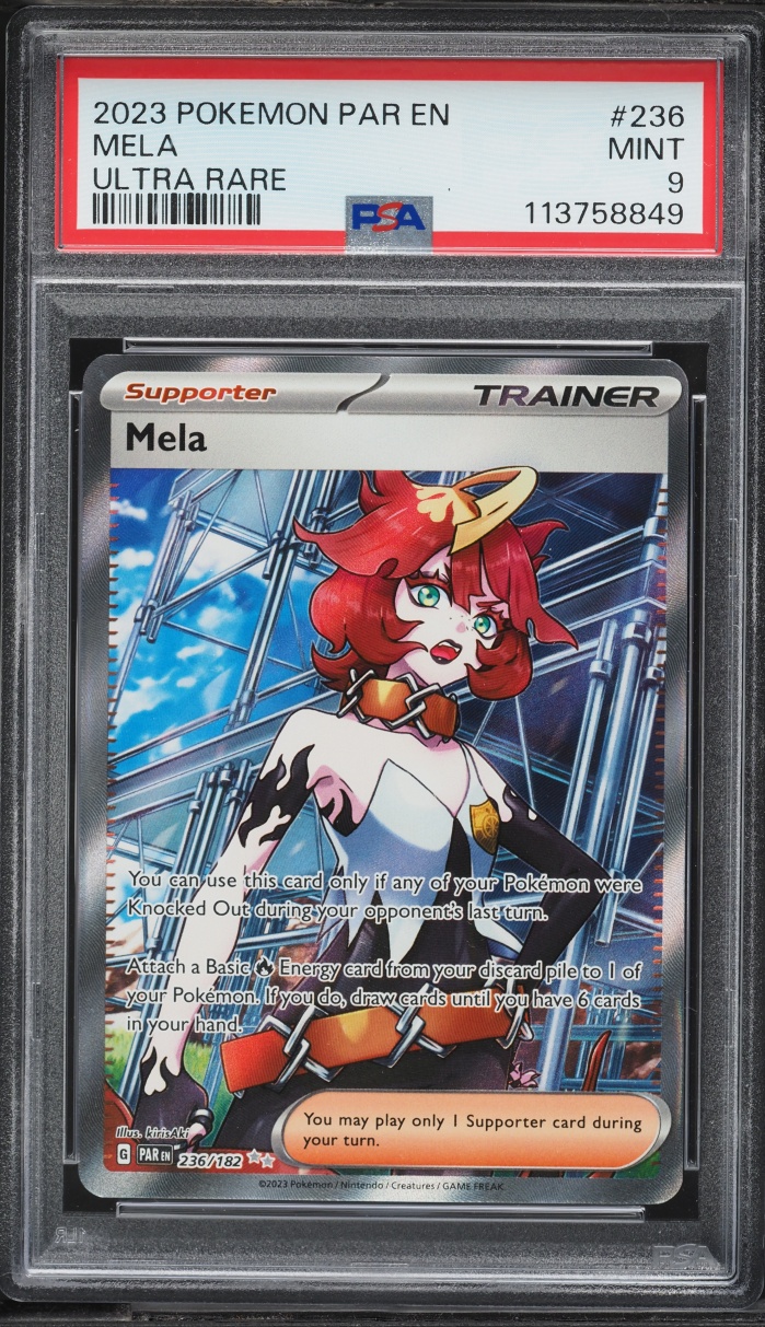 2023 Pokemon Scarlet & Violet Paradox Rift Full Art Mela #236 PSA 9 MINT