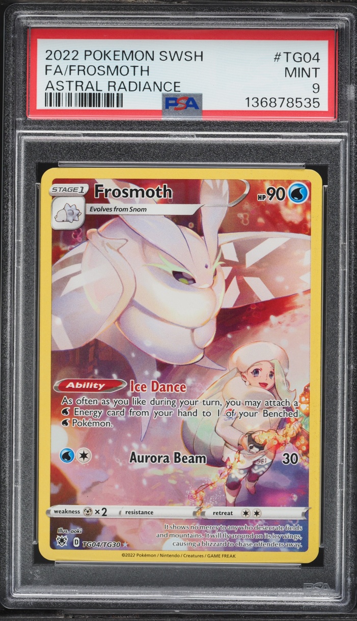 2022 Pokemon Sword & Shield Astral Radiance Full Art Frosmoth #TG04 PSA 9 MINT