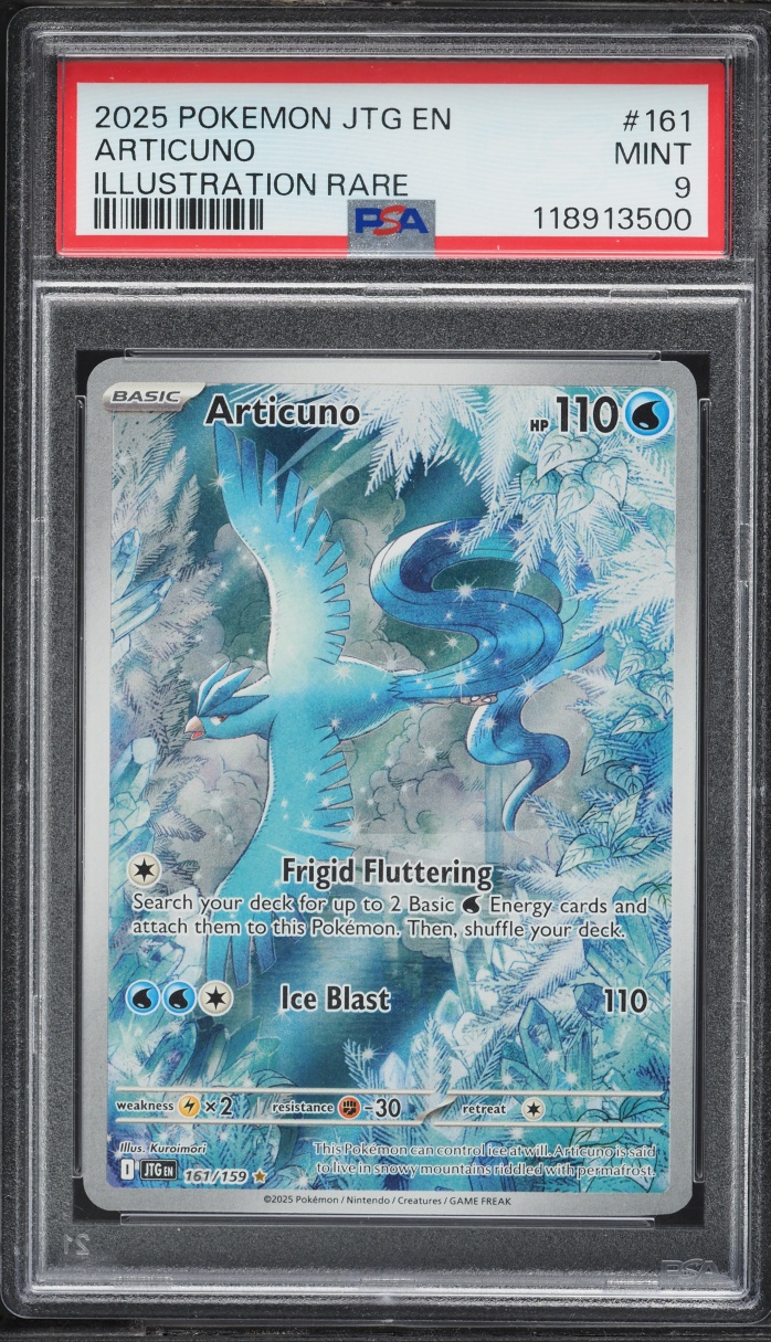 2025 Pokemon Scarlet & Violet Journey Together IR Articuno #161 PSA 9 MINT