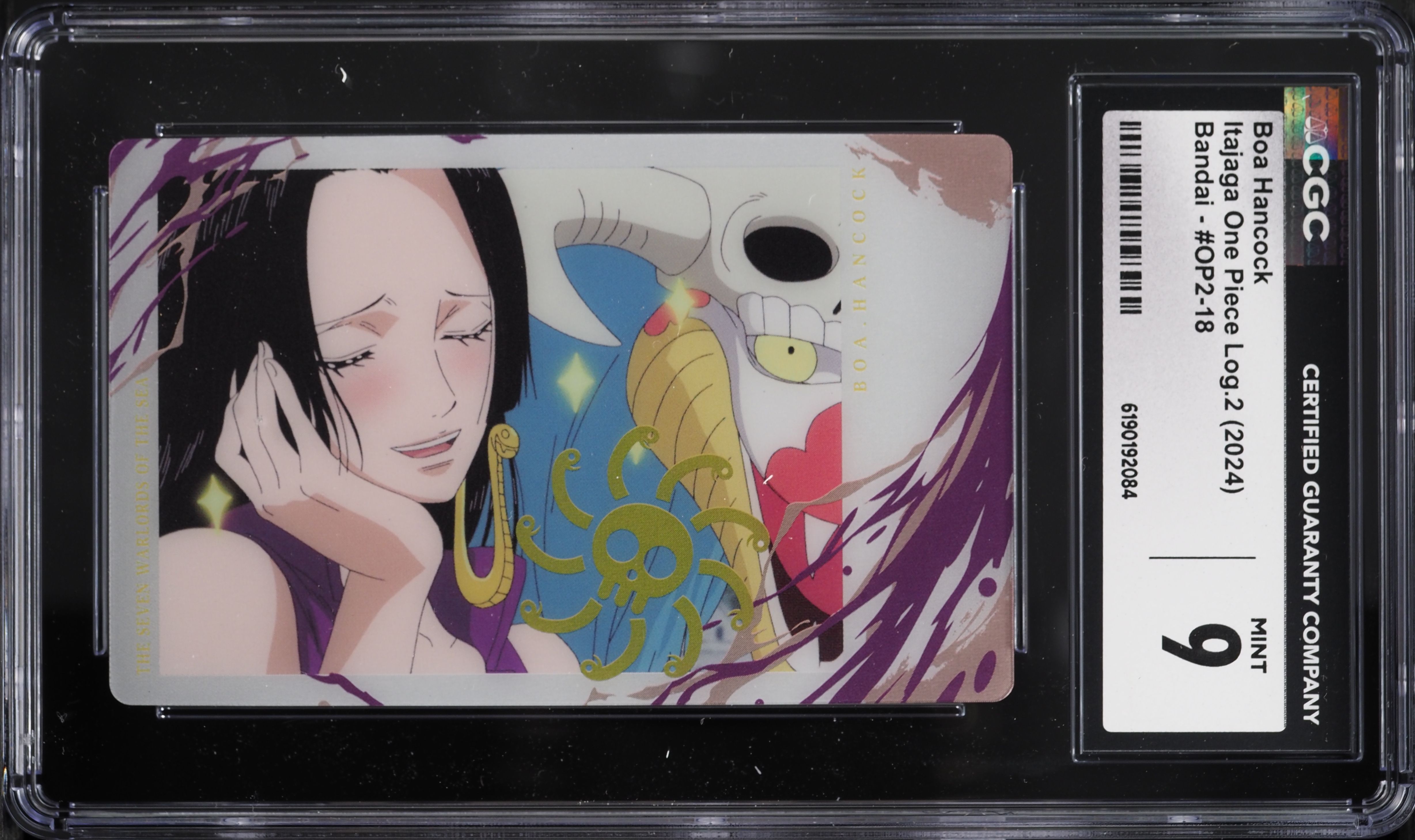 2024 One Piece Japanese Bandai Itajaga Log. 2 Boa Hancock #OP2-18 CGC 9 MINT