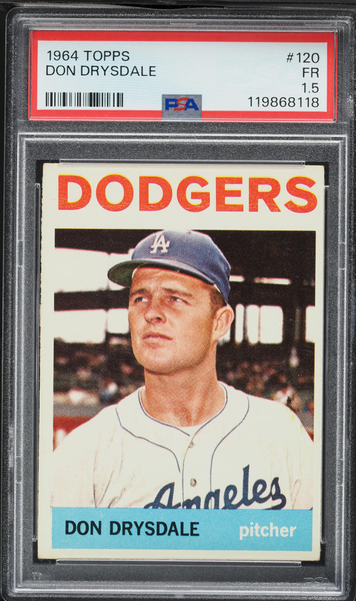 1964 Topps Don Drysdale #120 PSA 1.5 FR