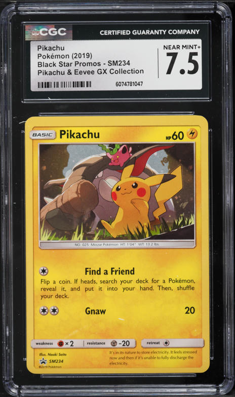 2019 Pokemon Japanese SM Beams Exclusive Promo Pikachu GX #393 PSA