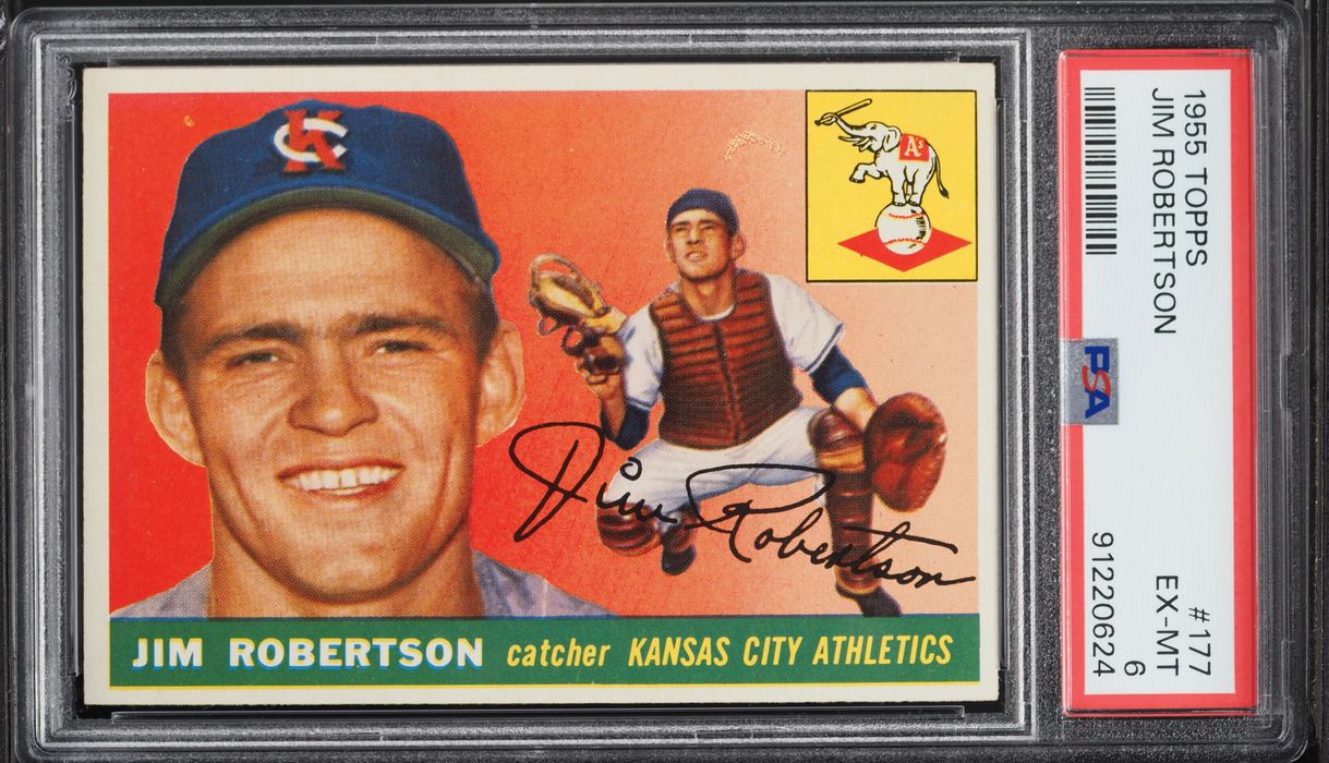 1955 Topps Jim Robertson #177 PSA 6 EXMT