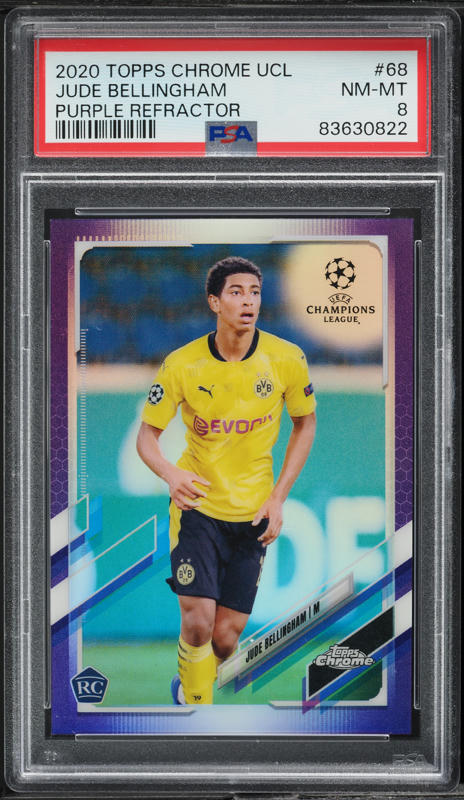 2020 Stadium Club Chrome UEFA Green Refractor Jude Bellingham RC