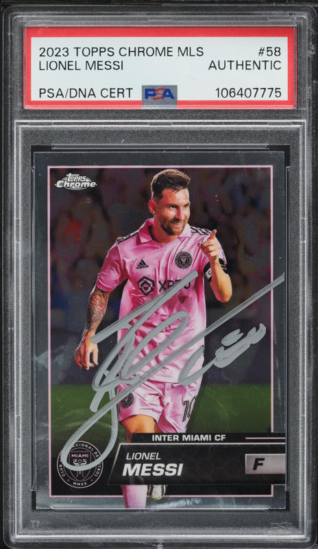 2023 Finest MLS Gold Refractor Lionel Messi /50 #1 PSA 10 GEM MINT
