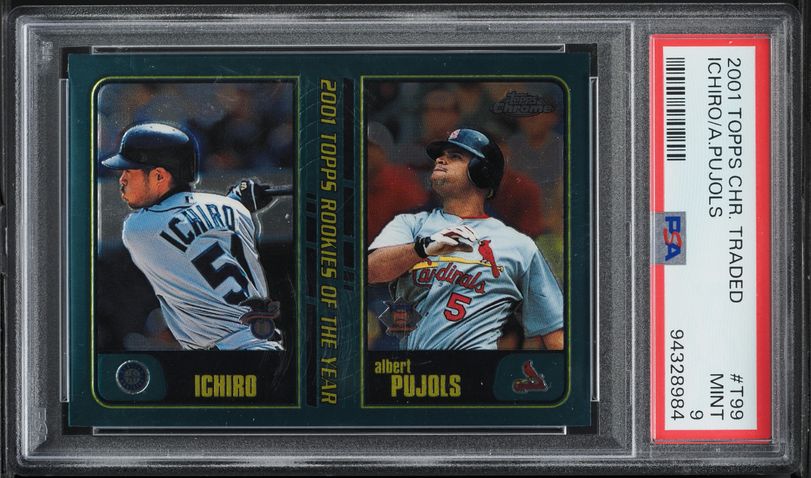 イチロー ルーキー‼️TOPPS TRADED ICHIRO PUJOLS RC MLB 2001 Topps Chrome Baseball Single Card Topps Chrome