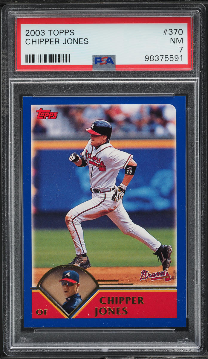 2003 Topps Chipper Jones #370 PSA 7 NRMT