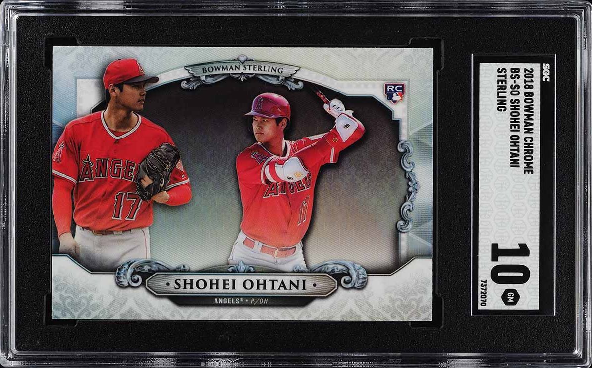 その他 Shohei Ohtani 2018 Bowman Chrome Rookie 2018 Bowman Chrome Shohei Ohtani Gold Refractor RC AUTO 26/50 PSA