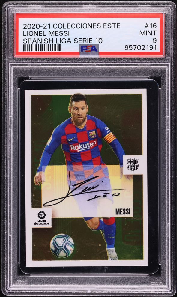 メッシPanini 2020 Preimpreso Auto serie 10 2020 Panini La Liga Mega Cracks Lionel Messi #70 PSA 10 GEM MINT