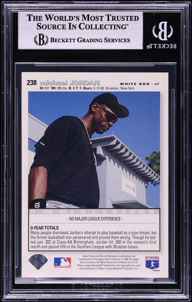 1995 Collector's Choice SE Gold Signature Michael Jordan #238 BGS 7.5 NRMT+