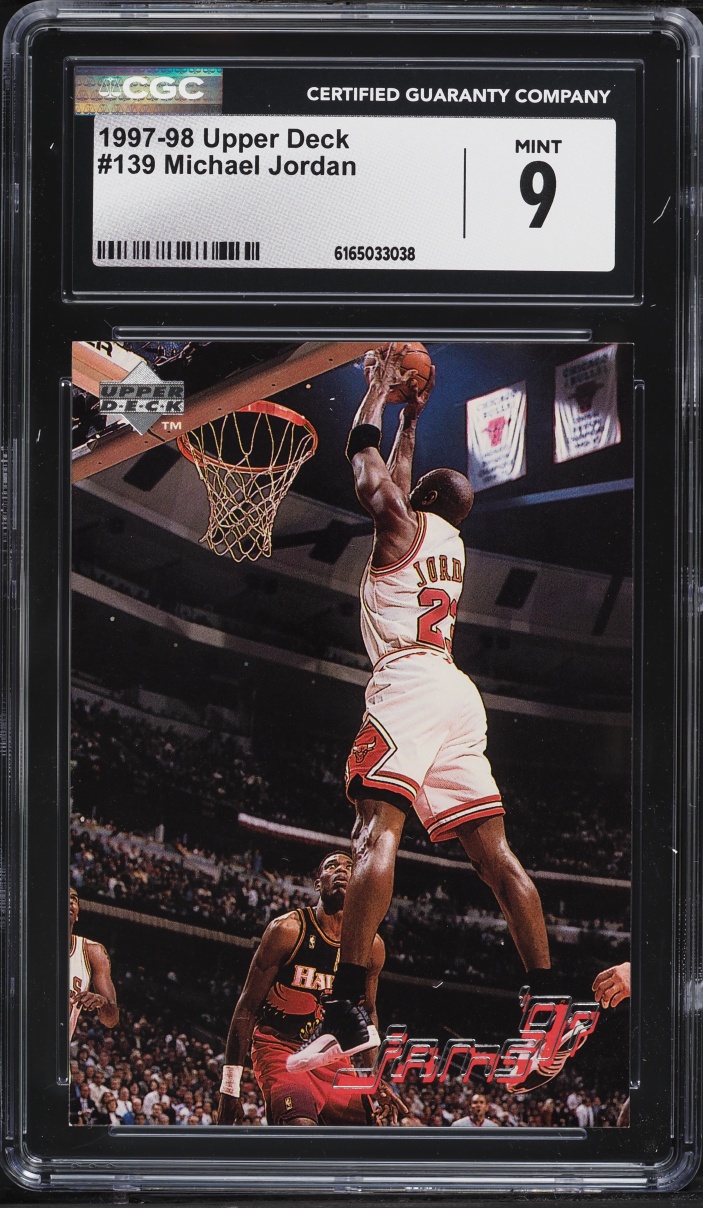 1997 Upper Deck Basketball Michael Jordan #139 CGC 9 MINT