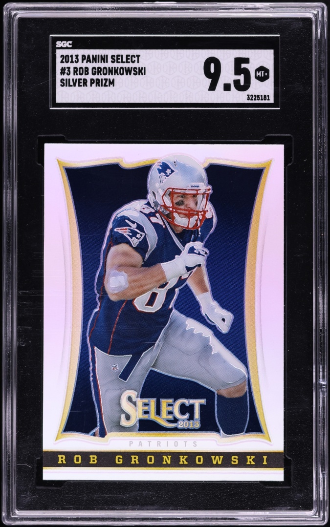 2013 Select Silver Prizm Rob Gronkowski #3 SGC 9.5 MINT+ - Photo 1