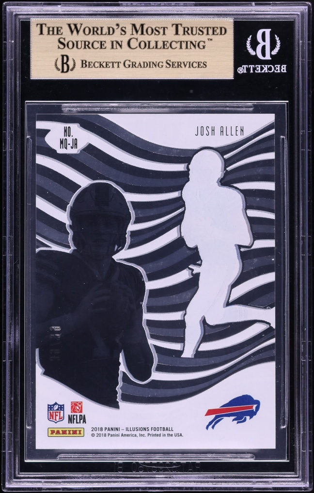 2018 Panini Illusions Mystique Red Josh Allen ROOKIE /99 #MQ-JA BGS 10 PRISTINE - Photo 2