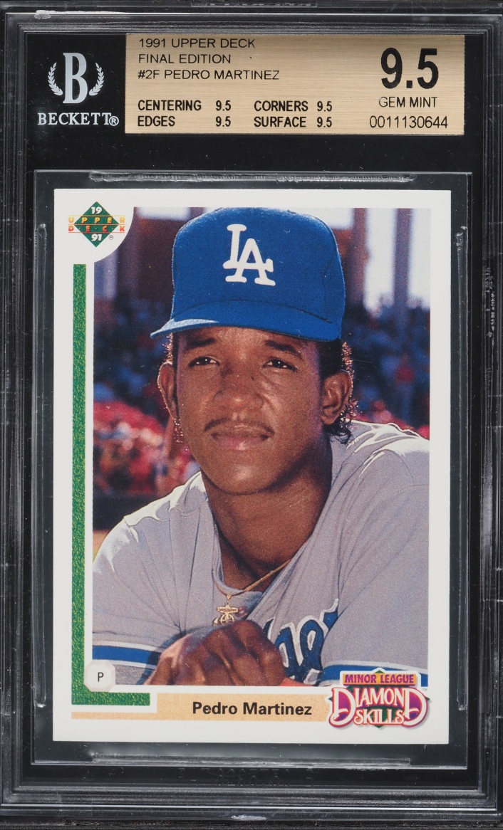 1991 Upper Deck Final Edition Pedro Martinez ROOKIE #2F BGS 9.5 GEM MINT