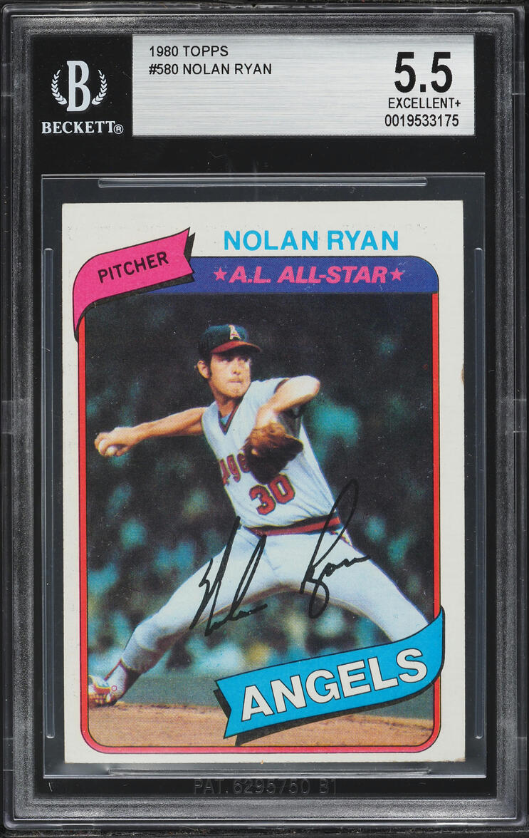 1980 Topps Nolan Ryan #580 BGS 5.5 EX+