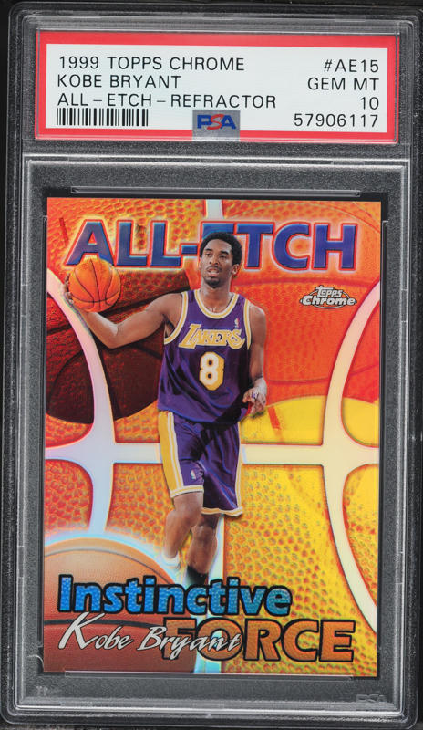 1996 Topps Chrome Refractor Kobe Bryant ROOKIE #138 PSA 10 GEM