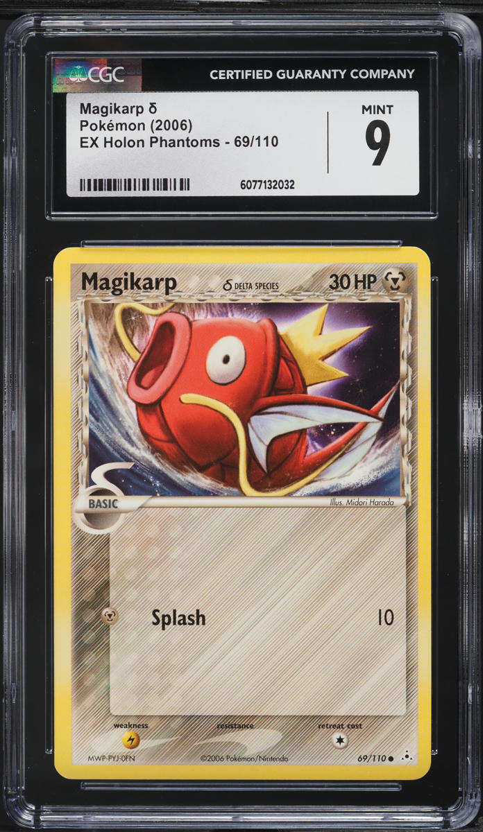 2006 Pokemon EX Holon Phantoms Magikarp #69 CGC 9 MINT