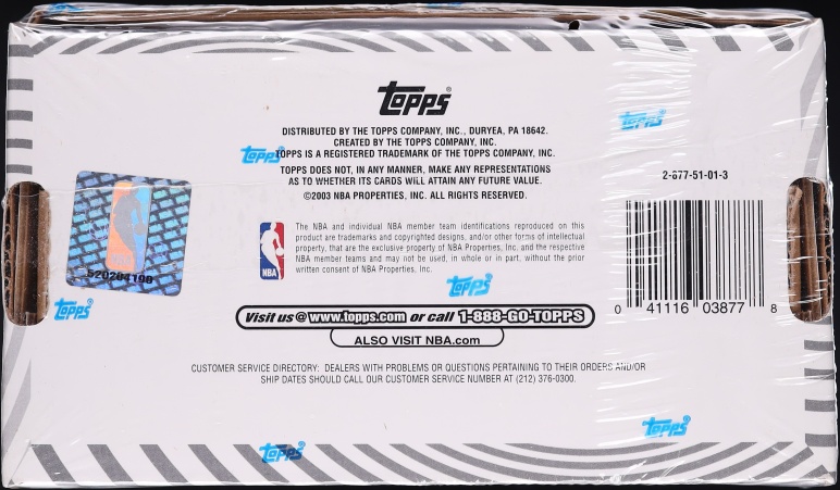 2003 Topps NBA Basketball Sealed Complete Set, 265ct Cards - Photo 2