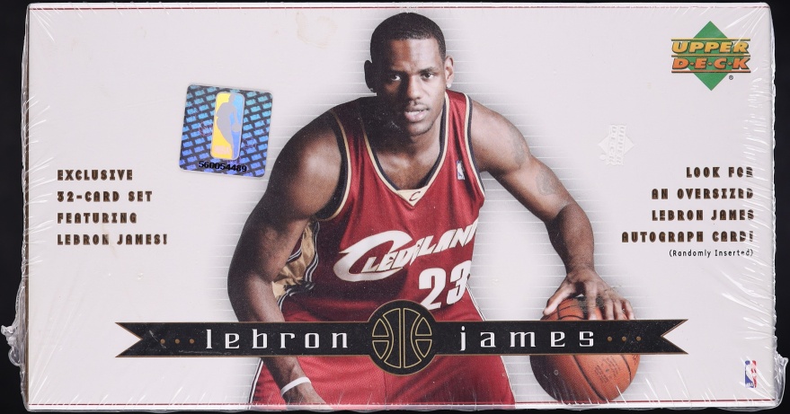 2003 Upper Deck LeBron James Basketball Sealed Wax Box, 32ct Cards