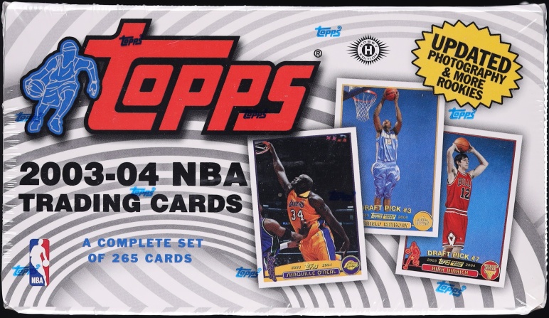 2003 Topps NBA Basketball Sealed Complete Set, 265ct Cards