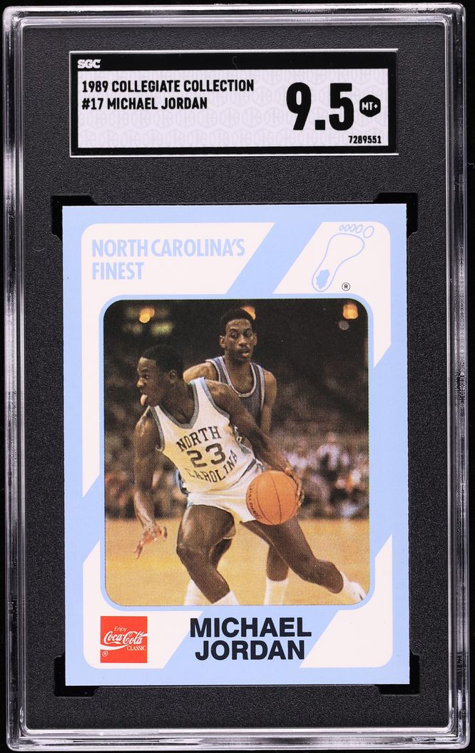 1989 Collegiate Collection North Carolina Michael Jordan #17 SGC 9.5 MINT+