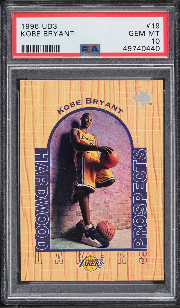 1996 UD3 Basketball Kobe Bryant ROOKIE #19 PSA 10 GEM MINT