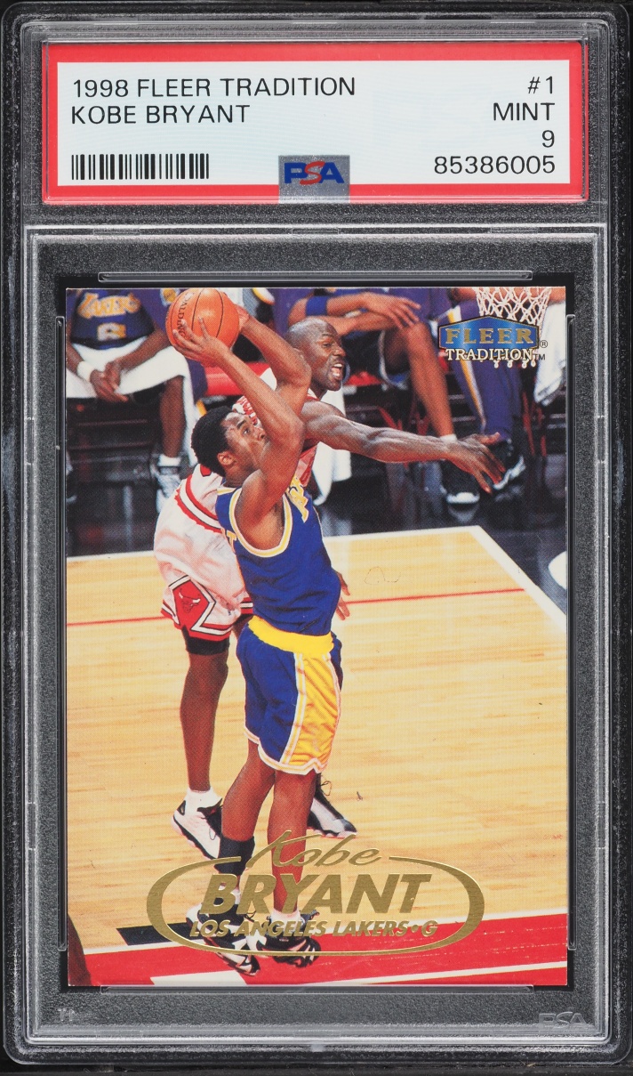 1998 Fleer Tradition Kobe Bryant w/ Michael Jordan #1 PSA 9 MINT