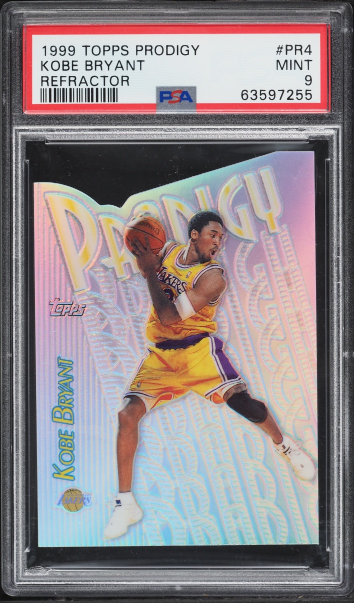 1999 Topps Prodigy Refractor Die-Cut Kobe Bryant #PR4 PSA 9 MINT