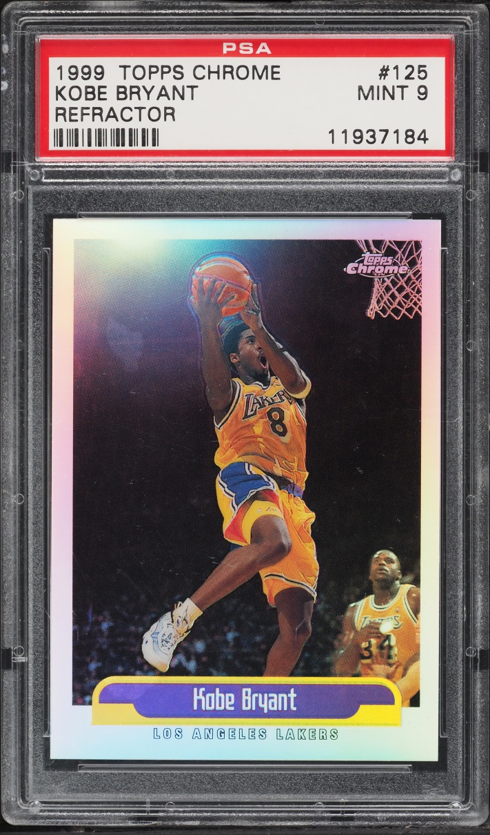 1999 Topps Chrome Refractor Kobe Bryant #125 PSA 9 MINT