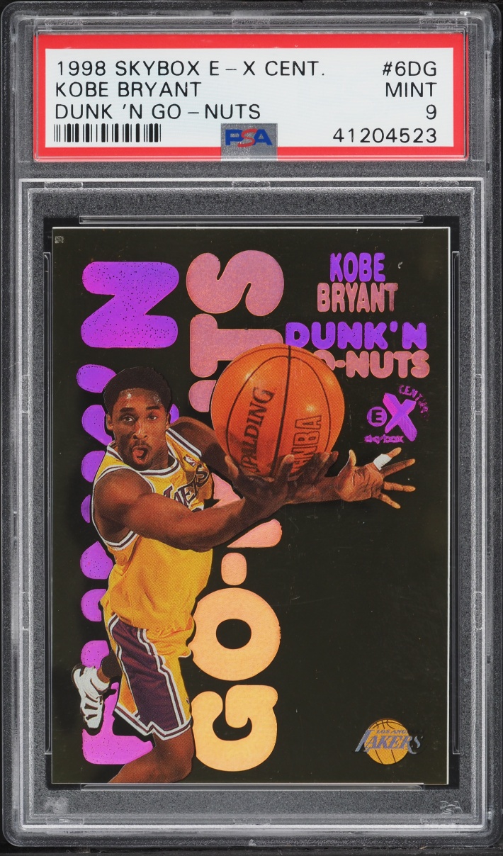 1998 Skybox E-X Century Dunk 'N Go-Nuts Kobe Bryant #6DG PSA 9 MINT