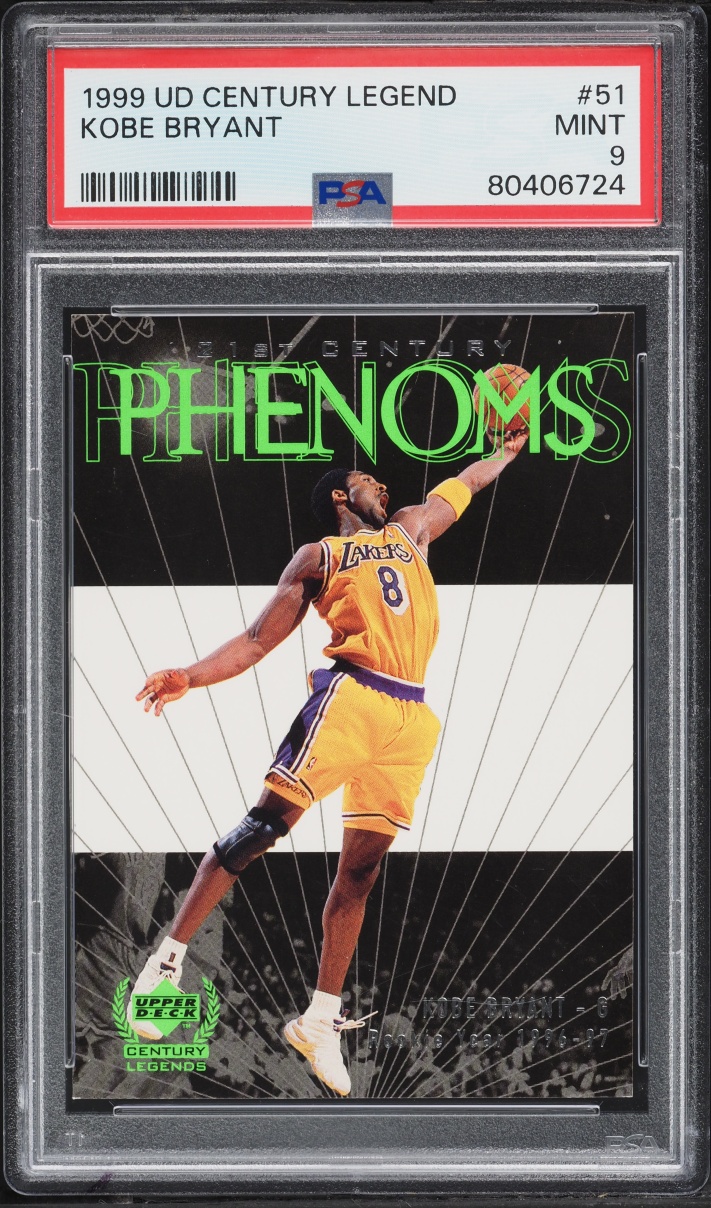 1998 Upper Deck Century Legends Phenoms Kobe Bryant #51 PSA 9 MINT