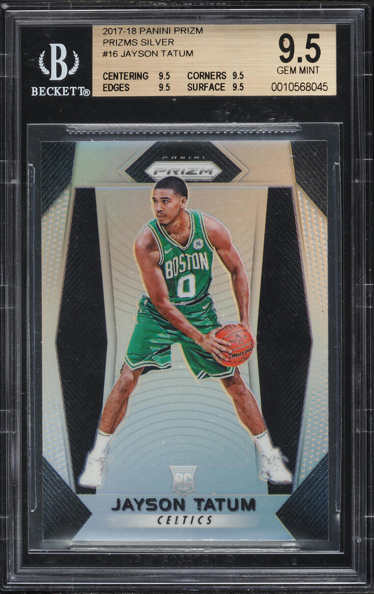 2017 Panini Prizm Silver Jayson Tatum ROOKIE #16 BGS 9.5 GEM MINT