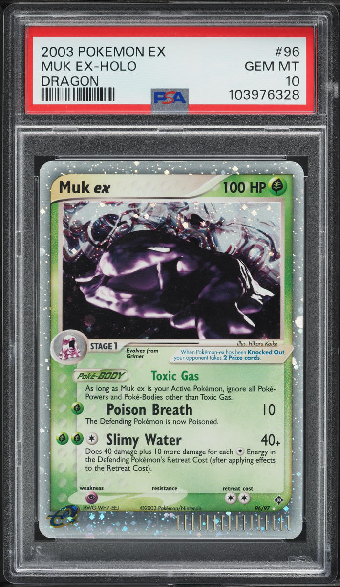 2003 Pokemon EX Dragon Holo Muk ex #96 PSA 10 GEM MINT