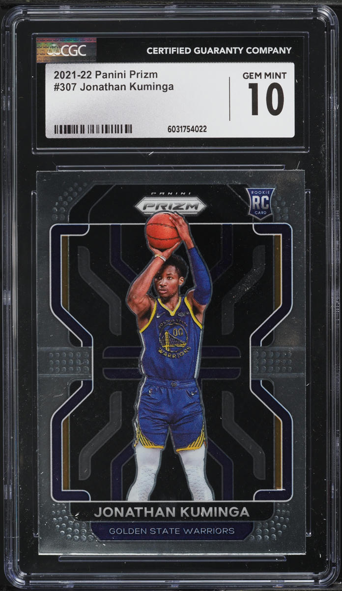 2021 Panini Prizm Jonathan Kuminga ROOKIE #307 CGC 10 GEM MINT