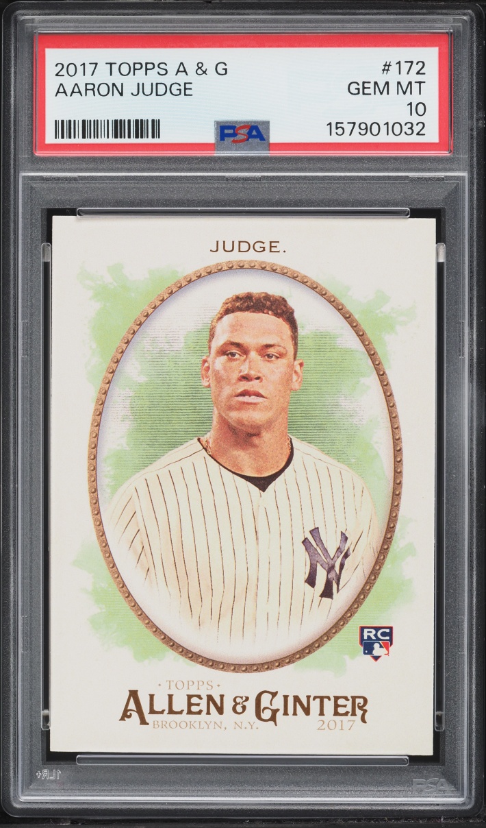 2017 Topps Allen & Ginter Aaron Judge ROOKIE #172 PSA 10 GEM MINT