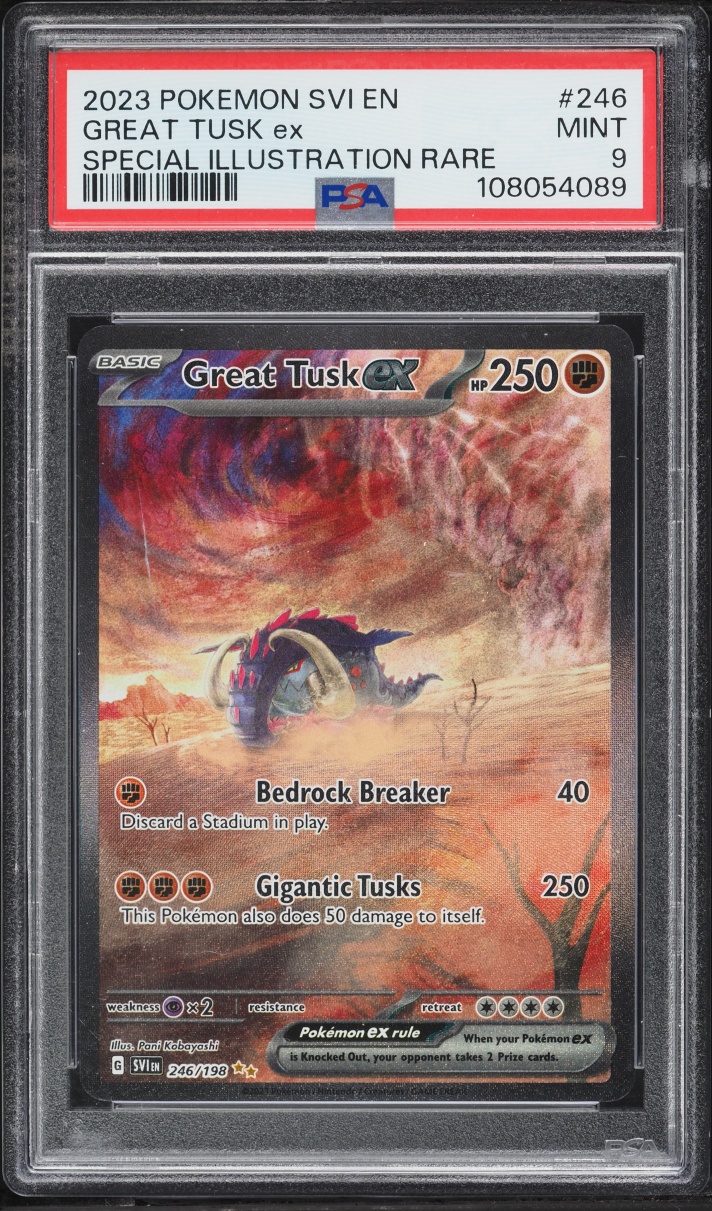 2023 Pokemon Scarlet & Violet SIR Great Tusk Ex #246 PSA 9 MINT