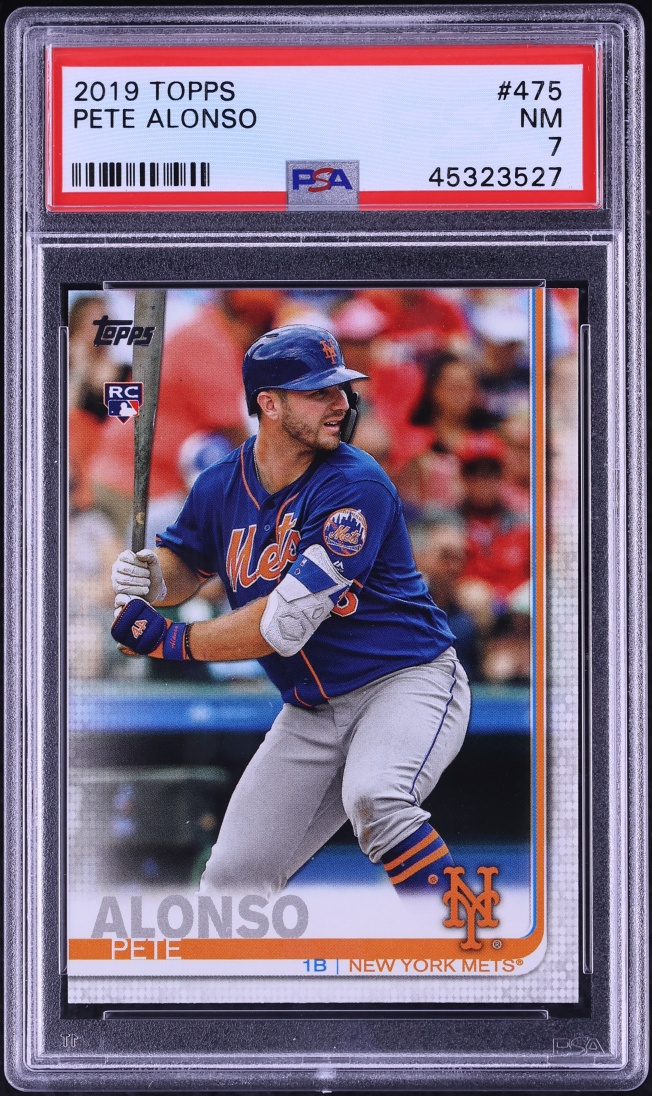 2019 Topps Pete Alonso ROOKIE #475 PSA 7 NRMT