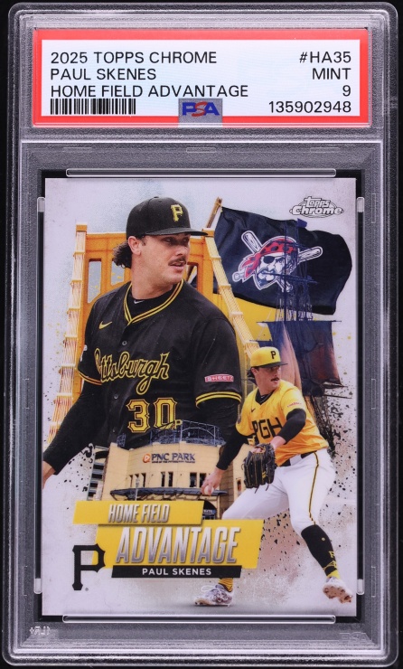 2025 Topps Chrome Home Field Advantage Paul Skenes #HA-35 PSA 9 MINT