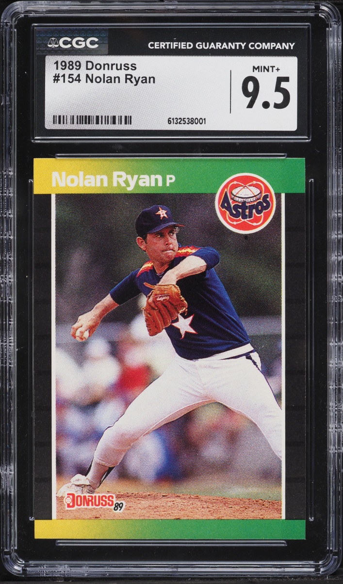 1989 Donruss Nolan Ryan #154 CGC 9.5 MINT+