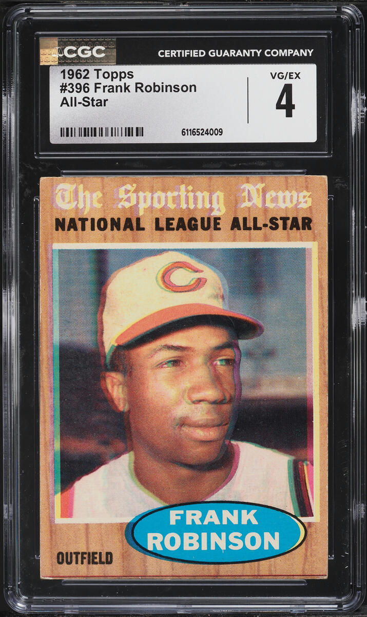 1962 Topps All-Star Frank Robinson #396 CGC 4 VGEX
