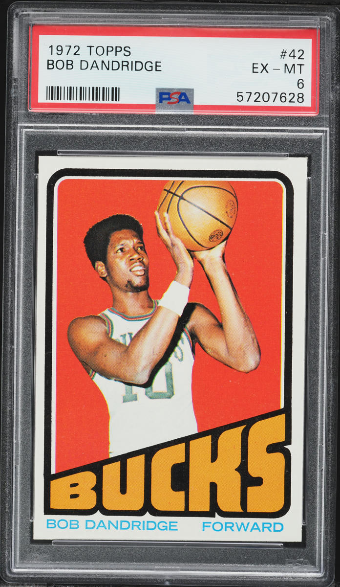 1972 Topps Basketball Bob Dandridge #42 PSA 6 EXMT