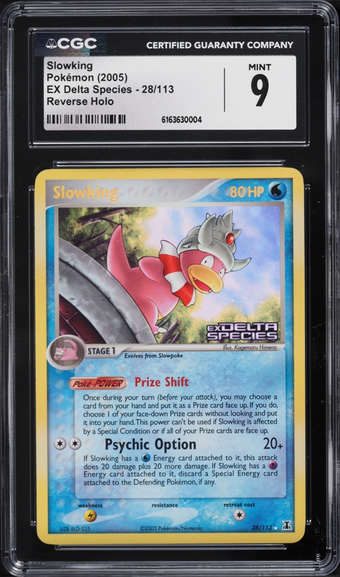 2005 Pokemon EX Delta Species Reverse Holo Slowking #28 CGC 9 MINT