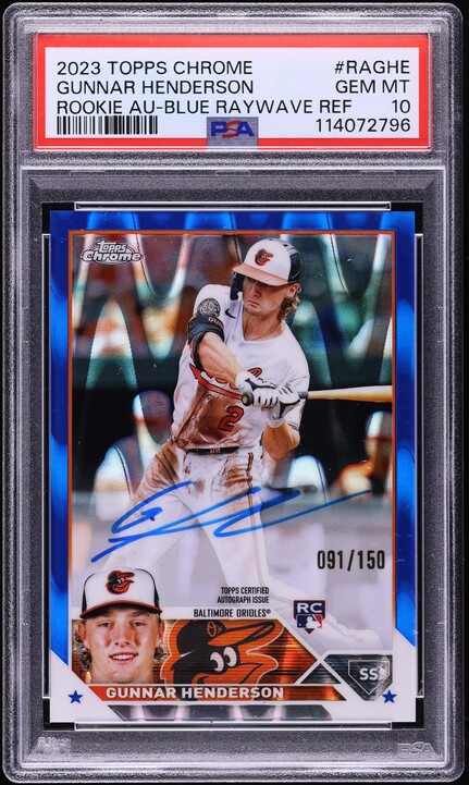2023 Topps Chrome Expose Gunnar Henderson ROOKIE /10 #TCE11