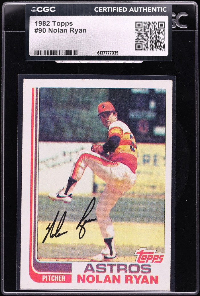 1982 Topps Nolan Ryan #90 CGC AUTH