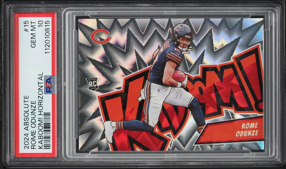 2024 Absolute Kaboom! Horizontal Rome Odunze ROOKIE #15 PSA 10 GEM MINT