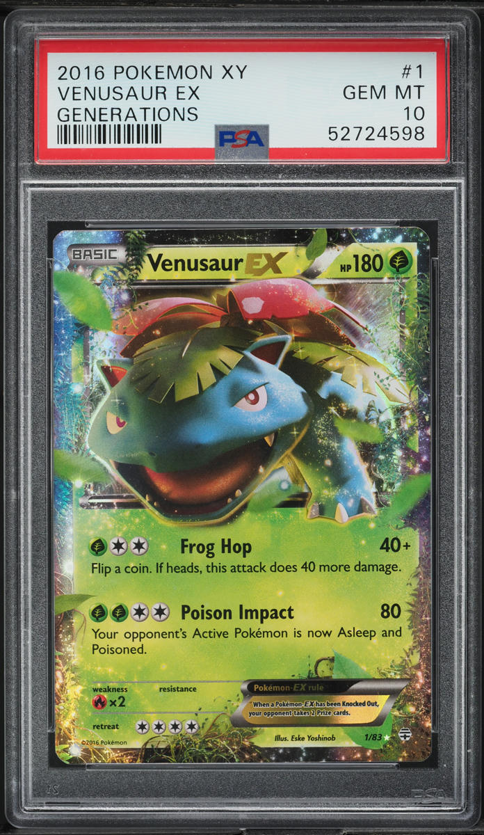 2016 Pokemon XY Generations Holo Venusaur EX #1 PSA 10 GEM MINT