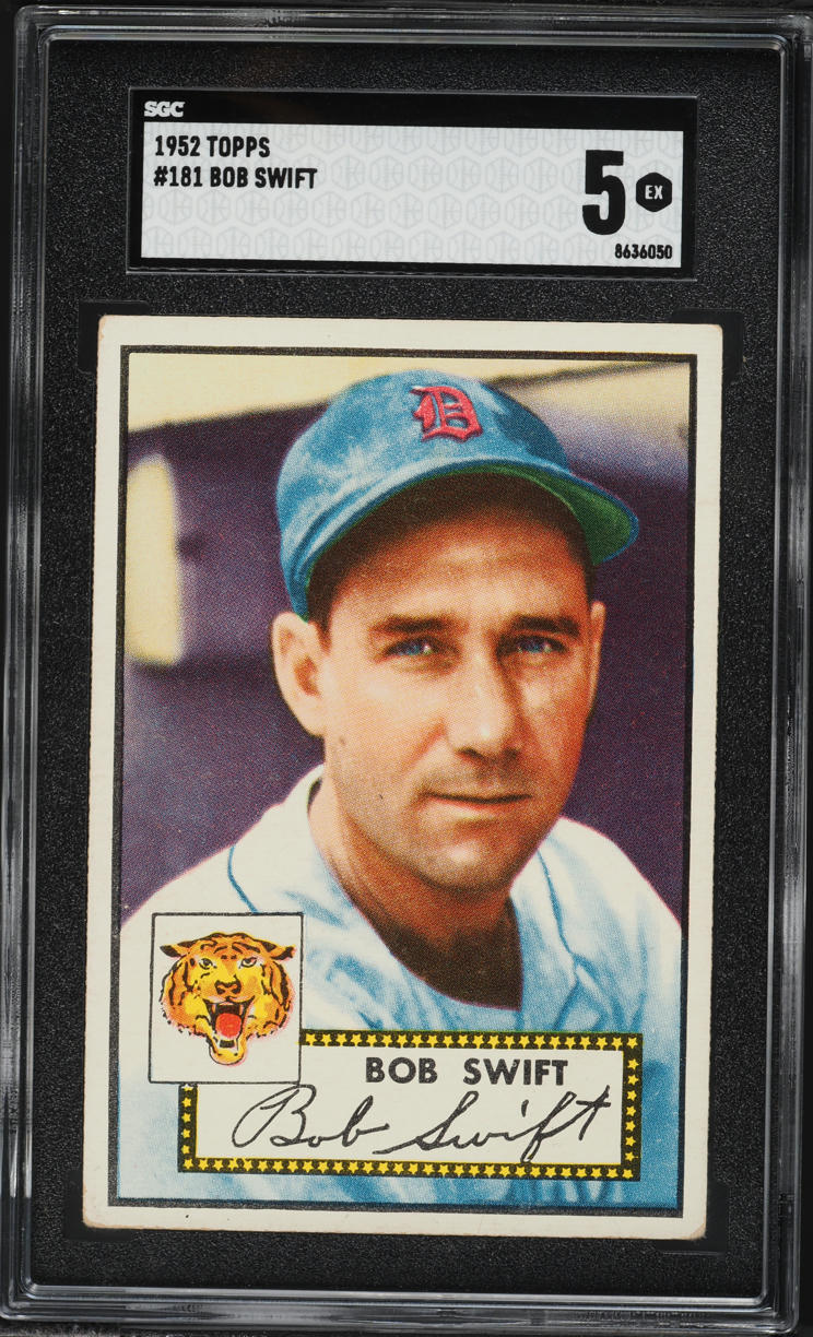 1952 Topps Bob Swift #181 SGC 5 EX