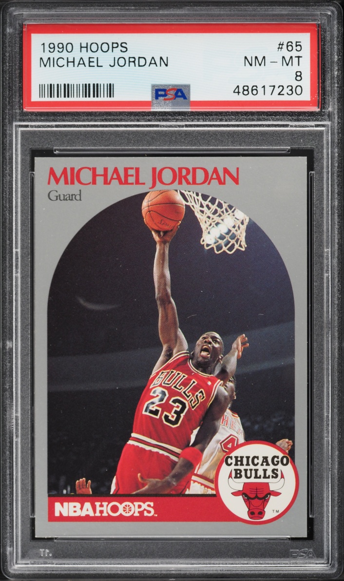 1990 Hoops Michael Jordan #65 PSA 8 NM-MT