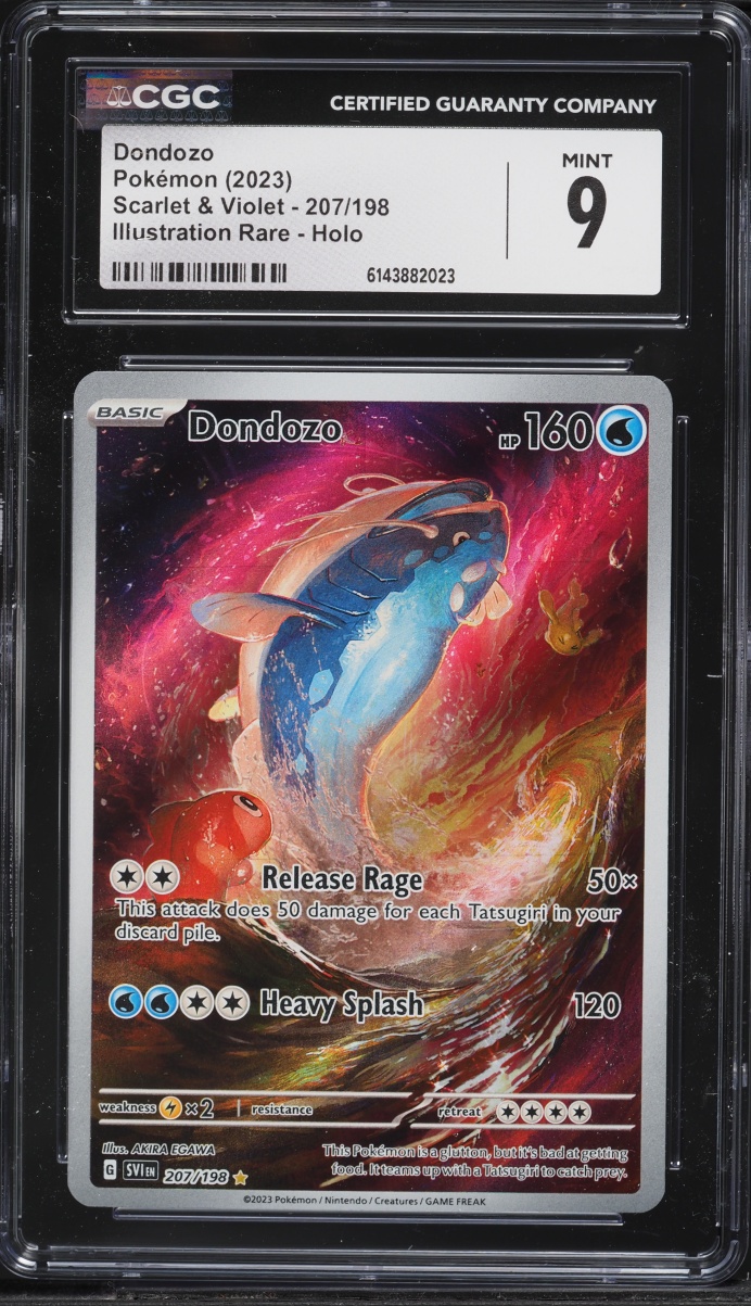 2023 Pokemon Scarlet & Violet IR Dondozo #207 CGC 9 MINT