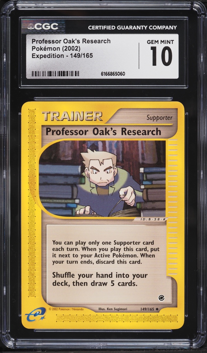 2002 Pokemon Expedition Professor Oak's Research #149 CGC 10 GEM MINT